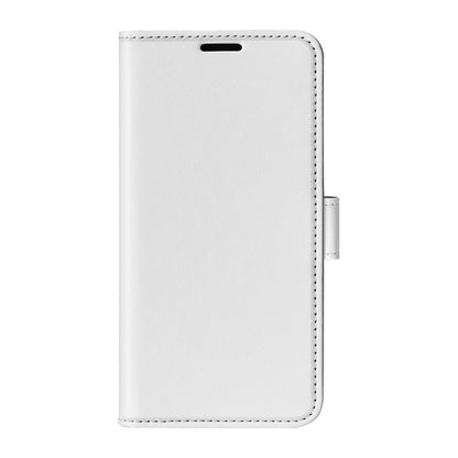 For Samsung Galaxy S25+ 5G R64 Texture Horizontal Flip Leather Phone Case(White) - Galaxy S25+ 5G Cases by buy2fix | Online Shopping UK | buy2fix