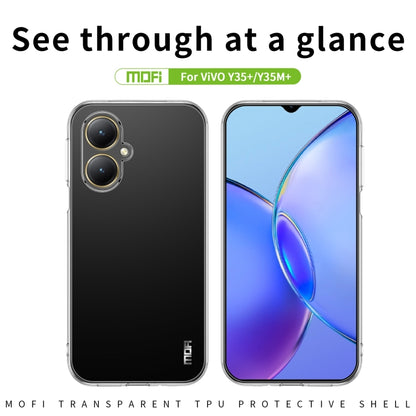 For vivo Y35+/Y35M+ MOFI Ming Series Ultra-thin TPU Phone Case(Transparent) - vivo Cases by MOFI | Online Shopping UK | buy2fix
