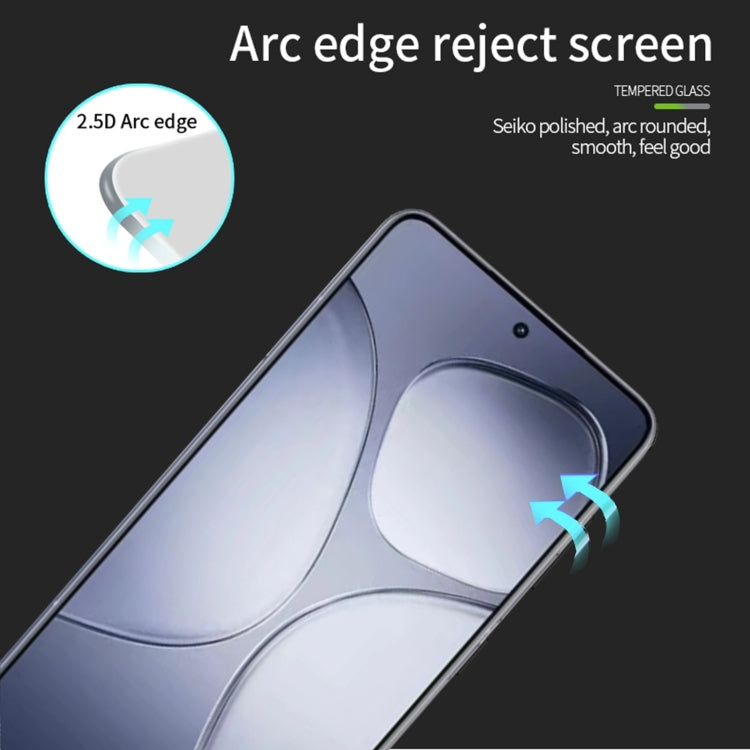 For Xiaomi Redmi K70 Ultra MOFI 9H 2.5D Full Screen Tempered Glass Film(Black) -  by MOFI | Online Shopping UK | buy2fix