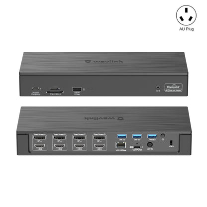 Wavlink UG69PD8 100W PD 18 in 1 Type-C Dock Compatible Type-C Universal Docking Station, Plug:AU Plug - USB HUB by WAVLINK | Online Shopping UK | buy2fix