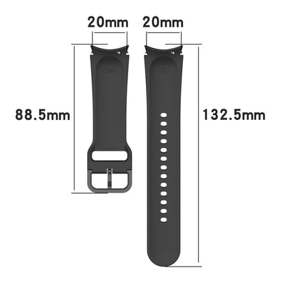 For Samsung Galaxy Watch6 Classic 47mm JUNSUNMAY Silicone Adjustable Strap + Full Coverage PMMA Screen Protector Kit(Dark Green) - Watch Bands by JUNSUNMAY | Online Shopping UK | buy2fix