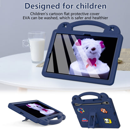 For Samsung Galaxy Tab S8 X700 Handle Kickstand Children EVA Shockproof Tablet Case(Navy Blue) - Galaxy Tab S8 Cases by buy2fix | Online Shopping UK | buy2fix