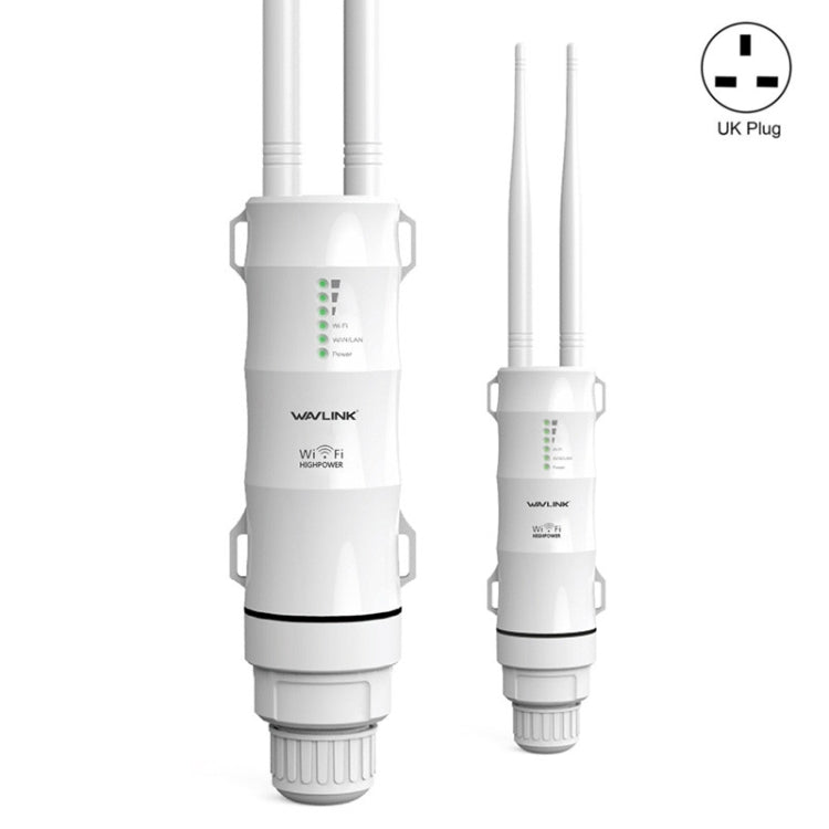 WAVLINK WN570HA1 Weatherproof 2.4+5GHz 600Mbps Outdoor WiFi Range Router Extender, Plug:UK Plug - Wireless Routers by WAVLINK | Online Shopping UK | buy2fix