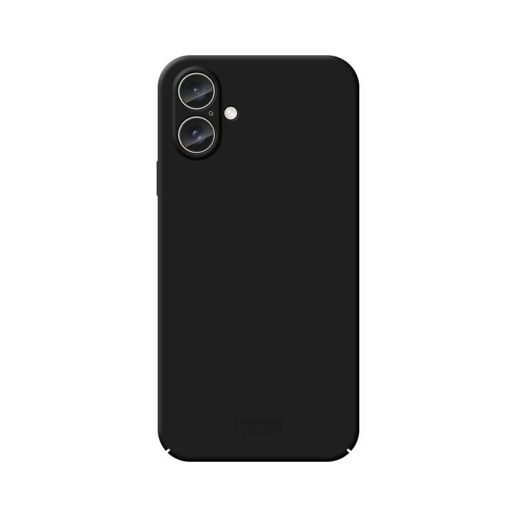 For iPhone 16 MOFI Qin Series Skin Feel All-inclusive PC Phone Case(Black) - iPhone 16 Cases by MOFI | Online Shopping UK | buy2fix