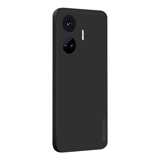 For Realme GT Neo5 SE PINWUYO Sense Series Liquid Silicone TPU Phone Case(Black) - Realme Cases by PINWUYO | Online Shopping UK | buy2fix