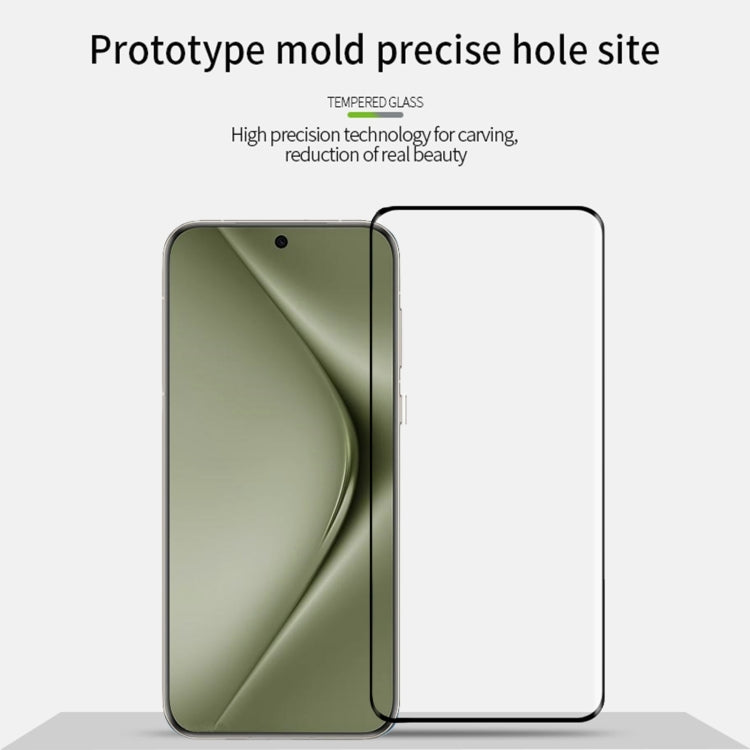 For Huawei Pura 70 Pro /70 Pro+ / 70 Ultra PINWUYO 9H 3D Hot Bending Tempered Glass Film(Black) - Huawei Tempered Glass by PINWUYO | Online Shopping UK | buy2fix
