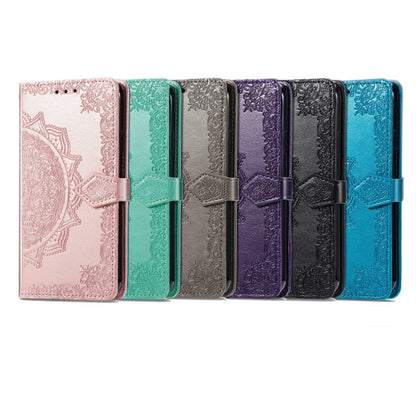 For Xiaomi Redmi K70 Pro Mandala Flower Embossed Leather Phone Case(Green) - K70 Pro Cases by buy2fix | Online Shopping UK | buy2fix