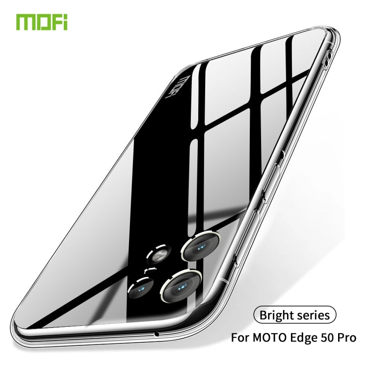 For Motorola Edge 50 Pro MOFI Ming Series Ultra-thin TPU Phone Case(Transparent) - Motorola Cases by MOFI | Online Shopping UK | buy2fix