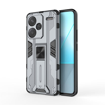 For Redmi Note 13 Pro+ Supersonic Armor PC Hybrid TPU Phone Case(Grey) - Note 13 Pro+ Cases by buy2fix | Online Shopping UK | buy2fix