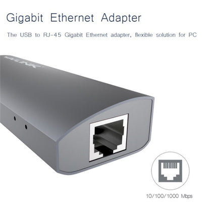 WAVLINK UH3031G/C Gigabit High Speed Hub Adapter Type-C to 3 x USB 3.0 + USB-C + RJ45 + DC Power Port - USB HUB by WAVLINK | Online Shopping UK | buy2fix