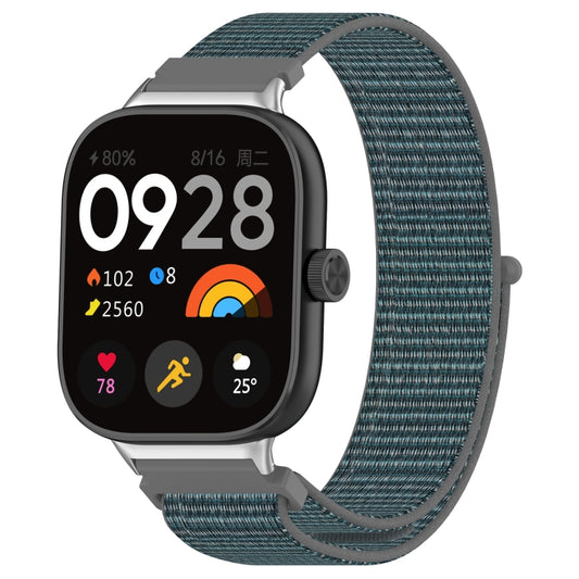 For Xiaomi Mi Band 8 Pro Nylon Loop Metal Connector Watch Band(Gray) - Watch Bands by buy2fix | Online Shopping UK | buy2fix