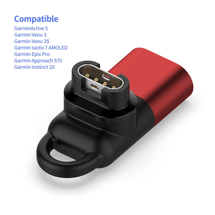 JUNSUNMAY For Garmin Venu 3 / Venu 3S Smart Watch Charging Data Sync Adapter, Interface:8 Pin Port - Charger by JUNSUNMAY | Online Shopping UK | buy2fix
