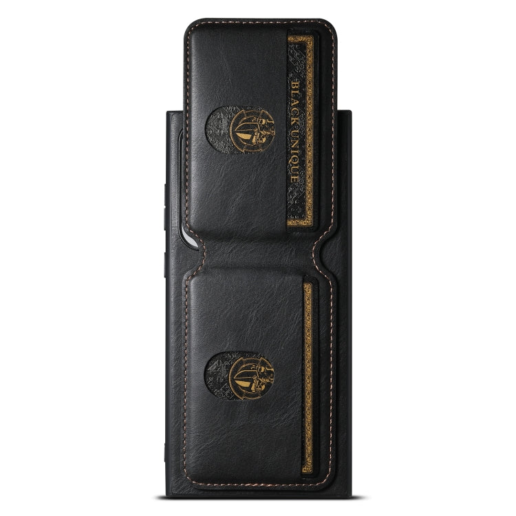 For Samsung Galaxy S23+ 5G Suteni H02 Leather Wallet Stand Back Phone Case(Black) - Galaxy S23+ 5G Cases by Suteni | Online Shopping UK | buy2fix