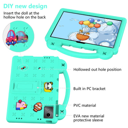 For Huawei MatePad SE 11 2024 Handle Kickstand Children EVA Shockproof Tablet Case(Mint Green) - Huawei by buy2fix | Online Shopping UK | buy2fix