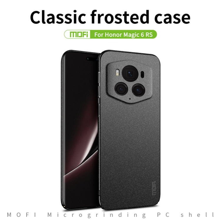 For Honor Magic6 RSR MOFI Fandun Series Frosted PC Ultra-thin All-inclusive Phone Case(Blue) - Honor Cases by MOFI | Online Shopping UK | buy2fix