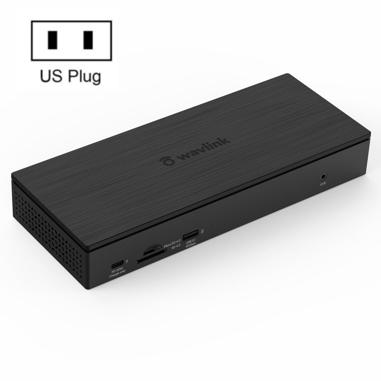 WAVLINK UG69PD10 1 to 4 Screens 4K/5K AV Transfer USB-C to HD Type-C Docking Station Hub, Plug:US Plug - USB HUB by WAVLINK | Online Shopping UK | buy2fix