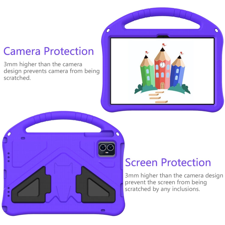 For Blackview Tab 80 10.1 2023 EVA Shockproof Tablet Case with Holder(Purple) - Others by buy2fix | Online Shopping UK | buy2fix