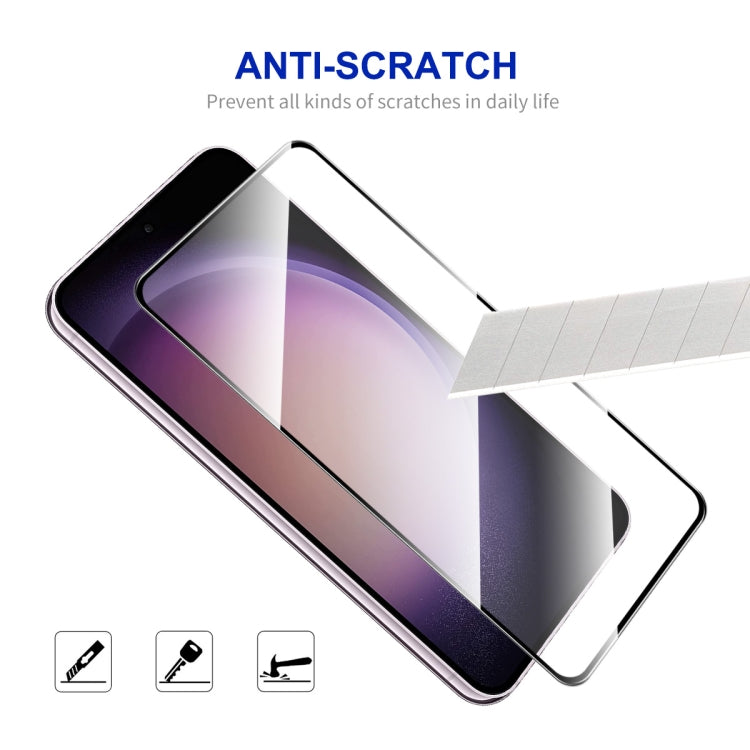 For Samsung Galaxy S24 5G 5pcs ENKAY Hat-Prince 0.18mm High Aluminum-silicon Tempered Glass Film, Support Ultrasonic Fingerprint Unclock - Galaxy S24 5G Tempered Glass by ENKAY | Online Shopping UK | buy2fix