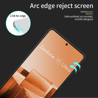 For Asus Zenfone 11 Ultra MOFI 9H 2.5D Full Screen Tempered Glass Film(Black) - ASUS Tempered Glass by MOFI | Online Shopping UK | buy2fix