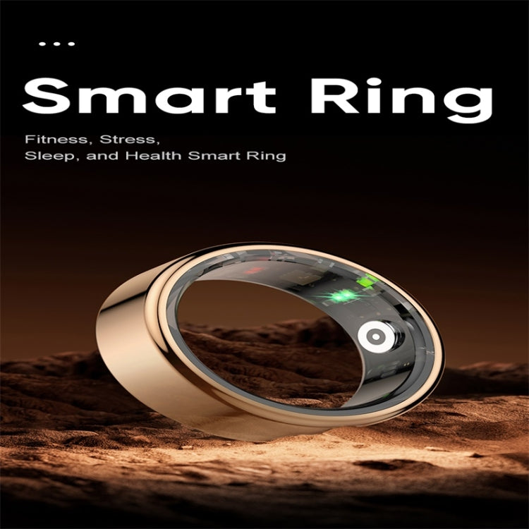 R02 SIZE 11 Smart Ring, Support Heart Rate / Blood Oxygen / Sleep Monitoring / Multiple Sports Modes(Gold) - Smart Rings / Smart Telephones by buy2fix | Online Shopping UK | buy2fix