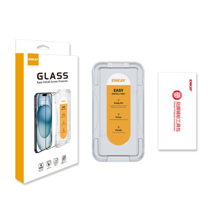 For vivo X100 / X100 Pro ENKAY Easy Install Hot Bending Full Coverage Side Glue Tempered Glass Film - vivo Tempered Glass by ENKAY | Online Shopping UK | buy2fix