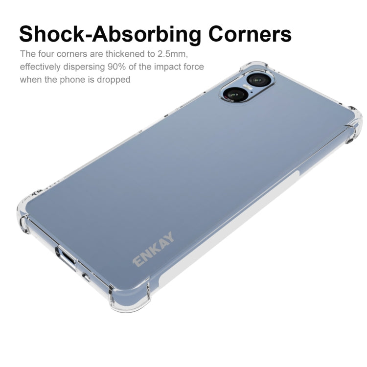 For Sony Xperia 10 VI ENKAY Hat-Prince Transparent TPU Shockproof Phone Case - Sony Cases by ENKAY | Online Shopping UK | buy2fix