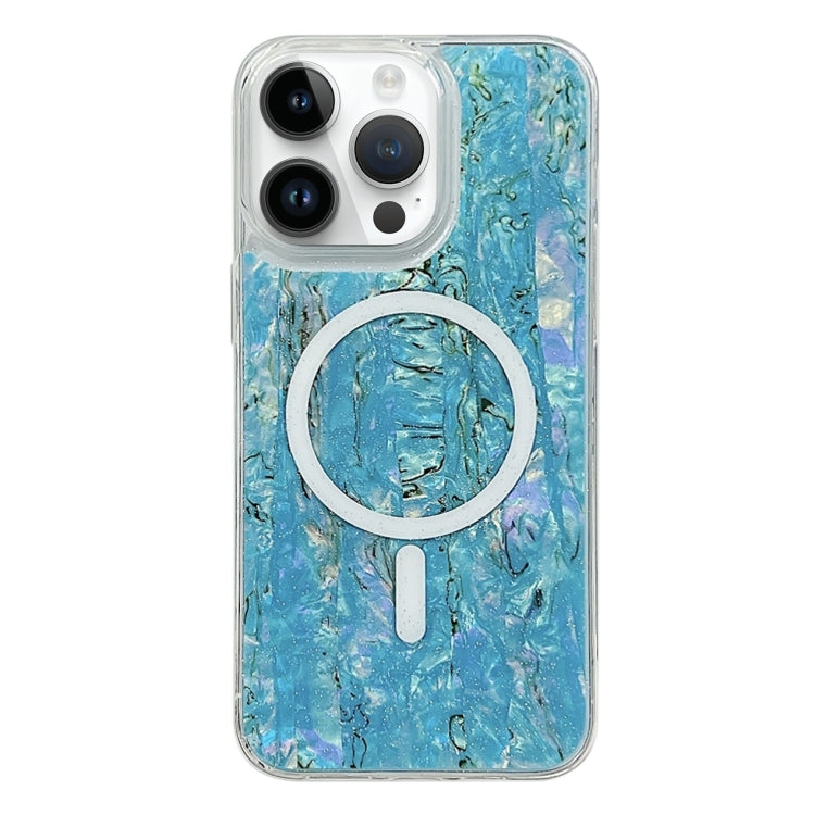 For iPhone 13 Pro Max Shell Texture Multicolor MagSafe TPU Phone Case(Sky Blue) - iPhone 13 Pro Max Cases by buy2fix | Online Shopping UK | buy2fix