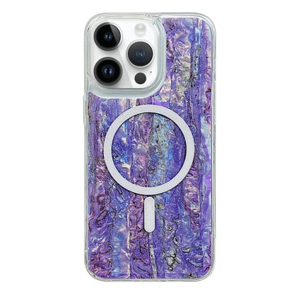 For iPhone 13 Pro Max Shell Texture Multicolor MagSafe TPU Phone Case(Purple) - iPhone 13 Pro Max Cases by buy2fix | Online Shopping UK | buy2fix