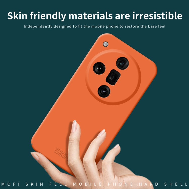 For OPPO Find X7 Ultra MOFI Qin Series Skin Feel All-inclusive PC Phone Case(Orange) - OPPO Cases by MOFI | Online Shopping UK | buy2fix