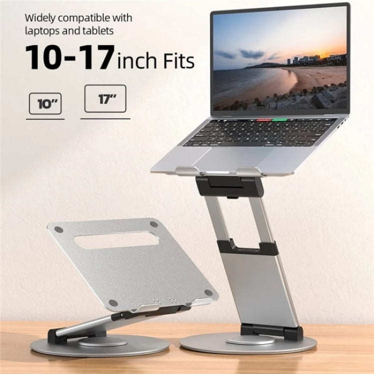 AS018-XS For 10-17 inch Device 360 Degree Rotating Adjustable Laptop Holder Desktop Stand(Silver) - Laptop Stand by buy2fix | Online Shopping UK | buy2fix