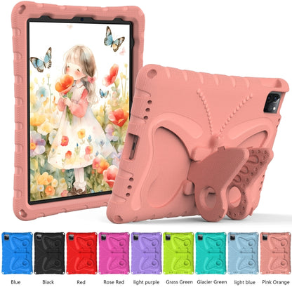 For iPad Pro 11 2024 Butterfly Bracket EVA Shockproof Tablet Case(Pink Orange) - iPad Pro 11 2024 Cases by buy2fix | Online Shopping UK | buy2fix