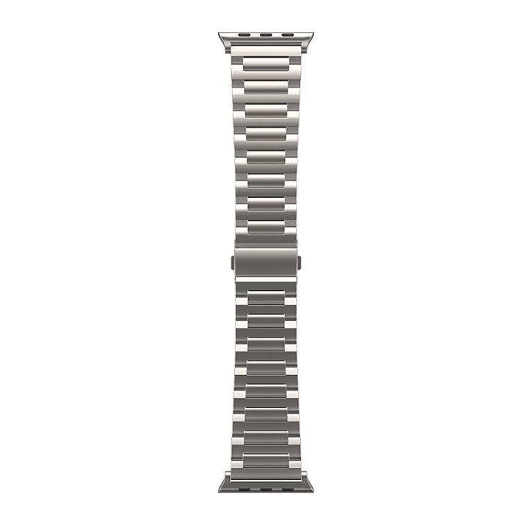 For Apple Watch SE 2022 44mm I-Shaped Titanium Watch Band(Titanium) - Watch Bands by buy2fix | Online Shopping UK | buy2fix