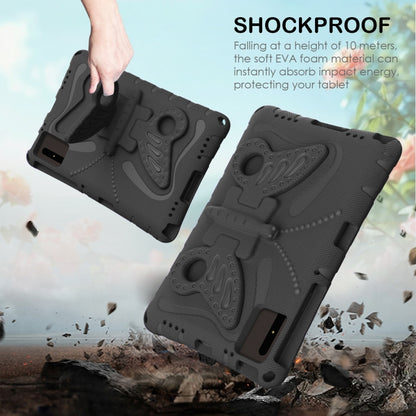 For Samsung Galaxy Tab S9 FE X510 Butterfly Bracket EVA Shockproof Tablet Case(Black) - Galaxy Tab S9 FE by buy2fix | Online Shopping UK | buy2fix