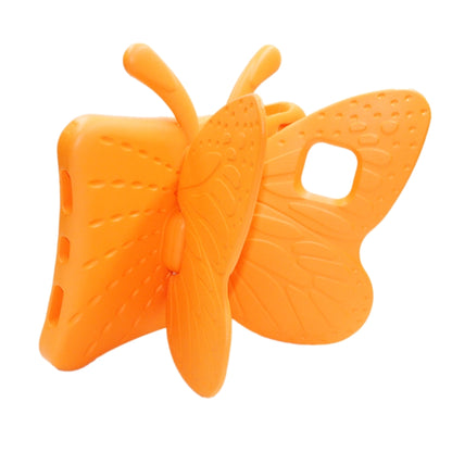 For iPad Pro 11 2024 Butterfly Bracket Kids EVA Shockproof Tablet Case(Orange) - iPad Pro 11 2024 Cases by buy2fix | Online Shopping UK | buy2fix