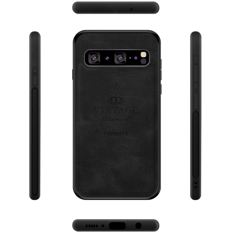 PINWUYO Shockproof Waterproof Full Coverage PC + TPU + Skin Protective Case for Galaxy S10 5G(Brown) - Galaxy Phone Cases by PINWUYO | Online Shopping UK | buy2fix