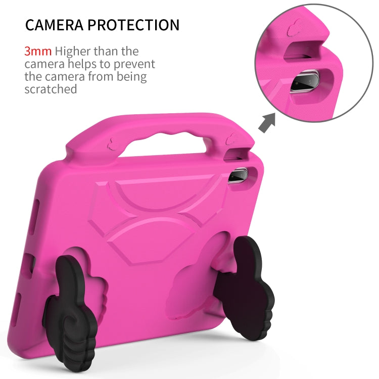 For iPad Air 11 2024 Children EVA Shockproof Tablet Case with Thumb Bracket(RoseRed) - iPad Air 11 2024 Cases by buy2fix | Online Shopping UK | buy2fix