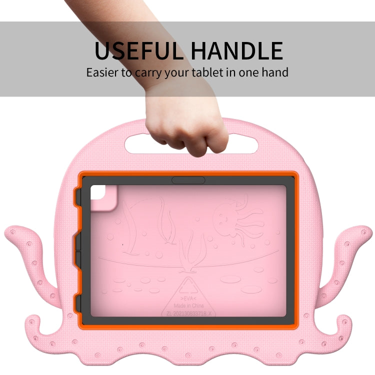 For iPad Air 11 2024 Octopus Style EVA Hybrid PC Shockproof Tablet Case with Strap(Pink) - iPad Air 11 2024 Cases by buy2fix | Online Shopping UK | buy2fix