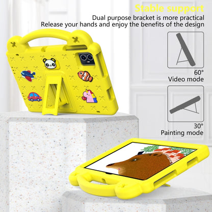 For Blackview Tab 80 10.1 2023 Handle Kickstand Children EVA Shockproof Tablet Case(Yellow) - Others by buy2fix | Online Shopping UK | buy2fix