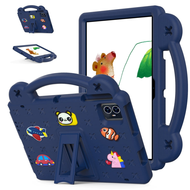 For Blackview Tab 80 10.1 2023 Handle Kickstand Children EVA Shockproof Tablet Case(Navy Blue) - Others by buy2fix | Online Shopping UK | buy2fix