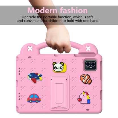 For Walmart ONN 10.1 Gen4 2024 Handle Kickstand Children EVA Shockproof Tablet Case(Pink) - Others by buy2fix | Online Shopping UK | buy2fix