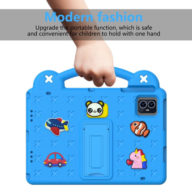 For Walmart ONN 10.1 Gen4 2024 Handle Kickstand Children EVA Shockproof Tablet Case(Sky Blue) - Others by buy2fix | Online Shopping UK | buy2fix