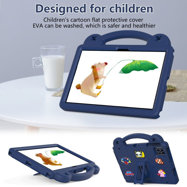 For Walmart ONN 10.1 Gen4 2024 Handle Kickstand Children EVA Shockproof Tablet Case(Navy Blue) - Others by buy2fix | Online Shopping UK | buy2fix