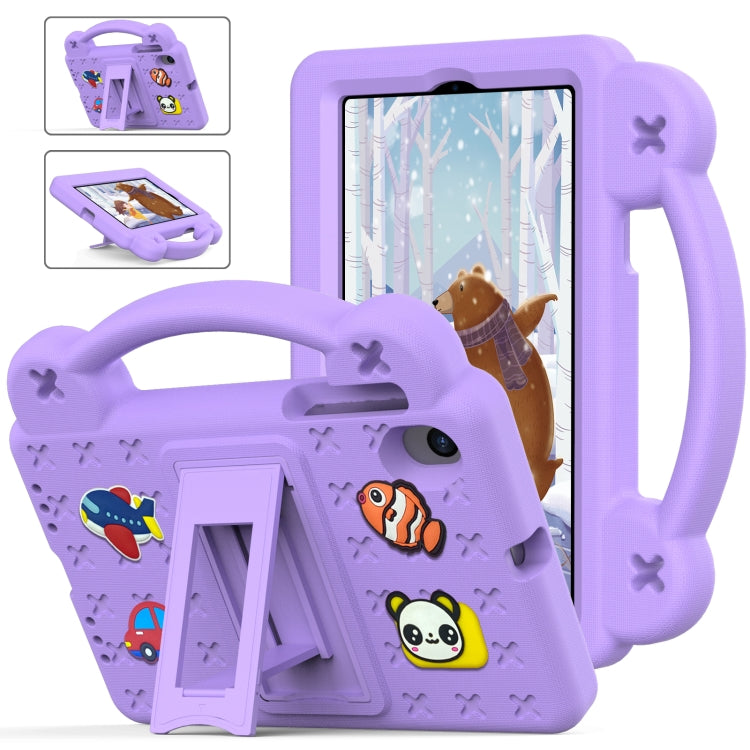 For Walmart Onn 7.0 Gen4 2024 Handle Kickstand Children EVA Shockproof Tablet Case(Light Purple) - Others by buy2fix | Online Shopping UK | buy2fix