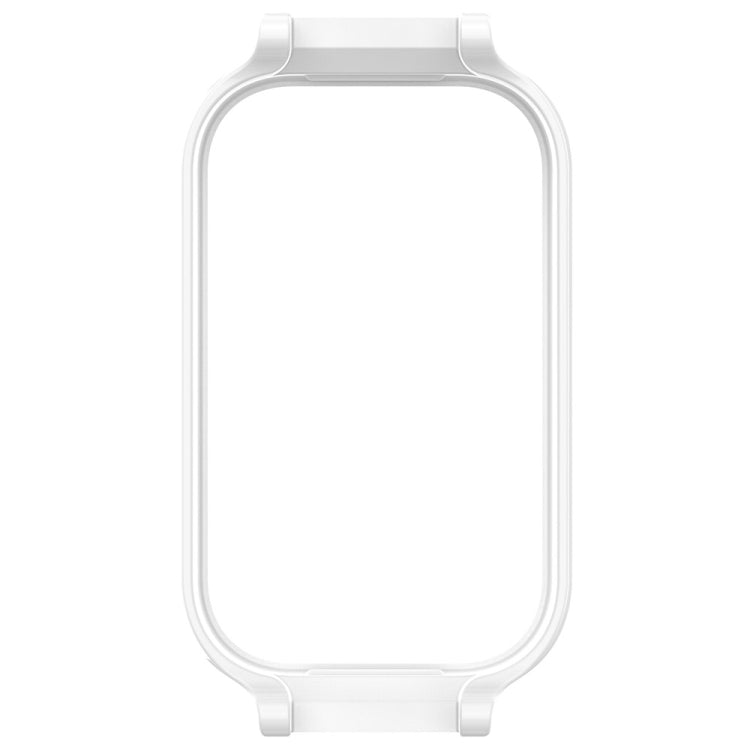 For Xiaomi Smart Band 8 Active Half Pack PC Watch Protective Case(White) - Watch Cases by buy2fix | Online Shopping UK | buy2fix