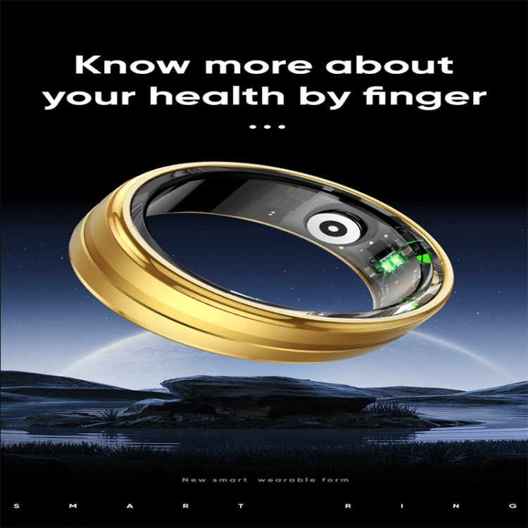 R06 SIZE 8 Smart Ring, Support Heart Rate / Blood Oxygen / Sleep Monitoring / Multiple Sports Modes(Gold) - Smart Rings / Smart Telephones by buy2fix | Online Shopping UK | buy2fix