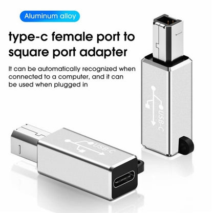 ADS-618 USB-C / Type-C Female to MIDI Male Electric Piano Printer Scanner Adapter(Black) - Cable & Adapters by buy2fix | Online Shopping UK | buy2fix