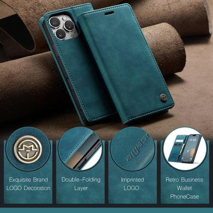 For iPhone 16 Pro CaseMe 013 Multifunctional Horizontal Flip Leather Phone Case(Blue) - iPhone 16 Pro Cases by CaseMe | Online Shopping UK | buy2fix