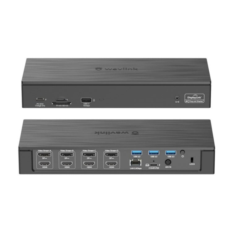 WAVLINK UG69PD8 Pro 18-in-1 DP / HD 5K Quadruple Display USB C Universal Docking Station, Plug:AU Plug - Adapter by WAVLINK | Online Shopping UK | buy2fix