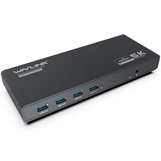 WAVLINK UG69PD6 Dual 4K Laptop Docking Station 5K HD Displaylink 65 / 100W PD Charging, Plug:UK Plug -  by WAVLINK | Online Shopping UK | buy2fix