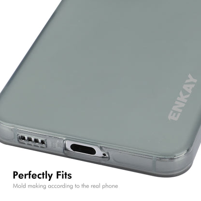 For Samsung Galaxy S23 5G ENKAY Hat-Prince Translucent Matte TPU Soft Phone Case(White) - Galaxy S23 5G Cases by ENKAY | Online Shopping UK | buy2fix